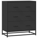  Skjenk svart 68x35x76 cm konstruert tre og metall 8721102840289