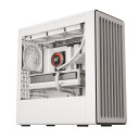 Havn BF 360 Flow Mid Tower Kabinett Hvit med Herdet Glass