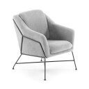 Kave Home LA01014 - Brida Loungestol Svart/Lys grå 1562705-01-0 1606045-01-0