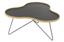 Swedese Flower bord 84 x 90 cm sort, 39 cm, eikekant, sort stativ
