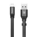 Baseus Nimble Lightning Kabel med Klemme 23cm Svart