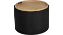 Velmira puff 56 cm rund   Svart