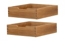 Cane-line Sticks oppbevaringsboks Teak 2 stk Natur