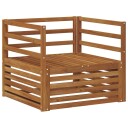 vidaXL 2 Stk Utesofa Naturlig