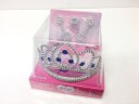 Prinsesse lekesett med tiara, øredobber, og ring Blå