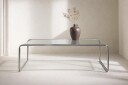 Venture Design Saturnus soffbord Klar/sølv 120 x 60 x 37,5 cm Gjennomsiktig