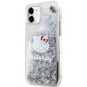 Hello Kitty Liquid Glitter Charms Kitty Head-Deksel Til Iphone 11 / Xr - Sølv
