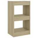 vidaXL Bokhylle/romdeler sonoma eik 40x30x72 cm