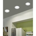 Innfelt lampe Saliceto Mobil Hvit 4000K Sett på 3 - 8,8 cm