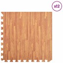 vidaXL Bassenggrunnmatte 12 pcs tre 4,32 ㎡ EVA Skum