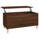 vidaXL Salongbord brun eik 90x44,5x45 cm konstruert tre