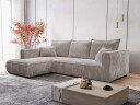 Puente 4 seters sofa med divan   grå