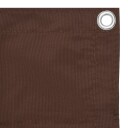 vidaXL Balkongskjerm brun 75x500 cm oxfordstoff