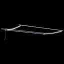  Manuell markiseramme med LEDs Antrasitt 4 x 2 m