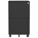  Mobilt arkivskap antrasitt 39x45x67 cm stål