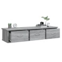 vidaXL Veggskap gr? sonoma eik 88x26x18,5 cm konstruert tre