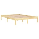 vidaXL Sengeramme heltre furu 140x200 cm