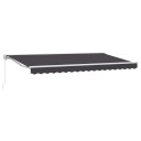  Innvendbar Markise Antrasitt 400x200 cm Stoff og Polyester