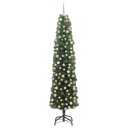  Kunstig juletre med 300 LED grønn 180 cm PVC og stål og plast