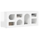 TV skap Høyglanset hvit 100 x 35 x 40 cm Konstruert tre