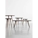 Mater - Accent Side Table Black Stained Oak Medium Ø45