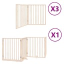 Vidaxl Hundeport Sammenleggbar 10 Paneler 800 cm Poppeltre
