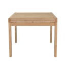 Spisebord HOME4YOU Bowen 90+90x90x76 cm Eik - Eik