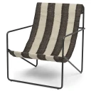 Ferm Living Desert Lounge Lenestol Black/Off-white/Chocolate