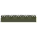 vidaXL Plenkanter 20 pcs Olivengrønn 103 x 0,05 x 22 cm Stål