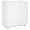 vidaXL Skjenk Hvit 67 x 34,5 x 75 cm Konstruert tre
