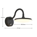 Arcchio Fineria utendørs LED-vegglampe med sensor