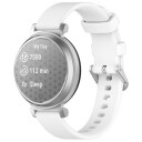 Silikonarmbånd til Garmin Lily 2 / Lily 2 Active   Hvit