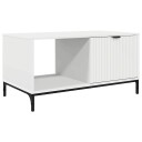 vidaXL Kaffebord Hvit 90 x 49 x 46 cm Konstruert tre