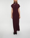 Filippa K Long Tie Neck Dress   Burgundy   34