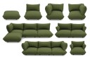 Fatboy Sumo Seat Boucle Recycled Sofa Leaf Green