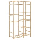  Klesstativ med hyller 100x50x184,5 cm bambus 8721102643033