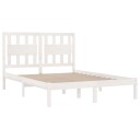  Sengeramme hvit heltre furu 135x190 cm Double