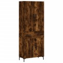  Highboard røkt eik 69,5x34x180 cm konstruert tre