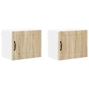  Kjøkkenskap 2 pcs Sonoma eik 50 x 31 x 40 cm Konstruert tre