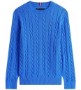 Tommy Hilfiger Cotton Cable Sweater Blue 152