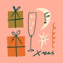 Happychristmasno11 Plakat Plakat / 70x70cm