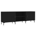  TV-benk svart 150x30x50 cm konstruert tre 829101
