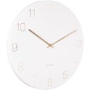 Karlsson Charm Engraved Numbers Wall Clock Veggklokke KA5762WH   Unisex 40 cm Kvarts urverk
