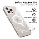 Tech-Protect iPhone 16e FlexAir MagSafe TPU-deksel Gjennomsiktig
