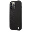 Partnertele Original BMW Frontpaneldeksel Bmhmp14lsllbk For Iphone 14 Pro (Hot Stamp Og Metal Logo + Mag / Black)