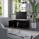 vidaXL TV-benk svart 80x34x36 cm sponplate