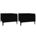  Sidebord 2 stk svart 50x46x35 cm konstruert tre 8720845668648