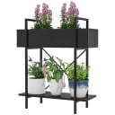 2 lags plantestativ blomsterstativ for innendørs utendørsbruk metallplantehylle flerlags blomsterhylle 70 cm høye blomstertr