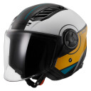 LS2 Halvhjelm  OF616 Airflow II Cover Hvit-Brun