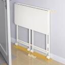 Sammenleggbart skrivebord med hjul og sammenleggbar topp 80x40cm   Hvit